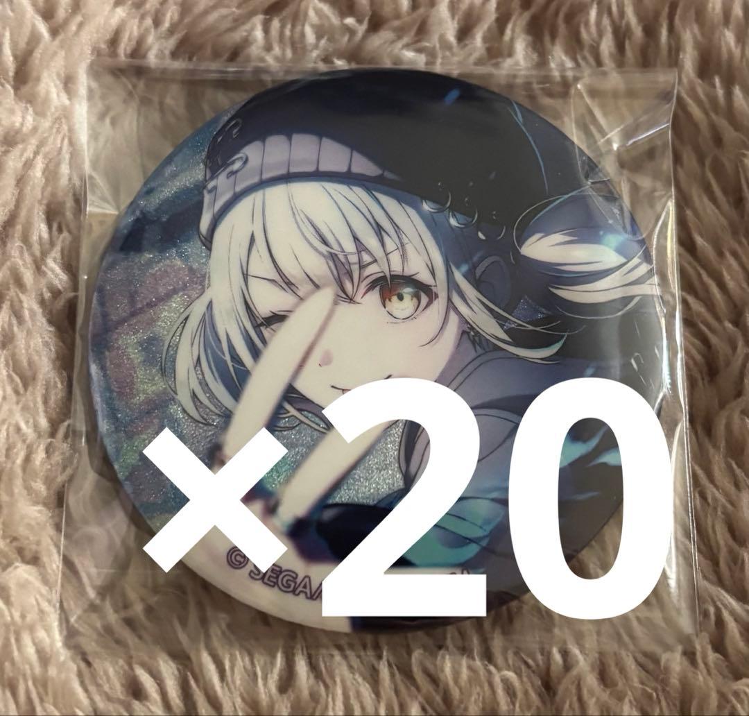 プロセカ グリッター缶バッジ グリ缶 48A 小豆沢こはね