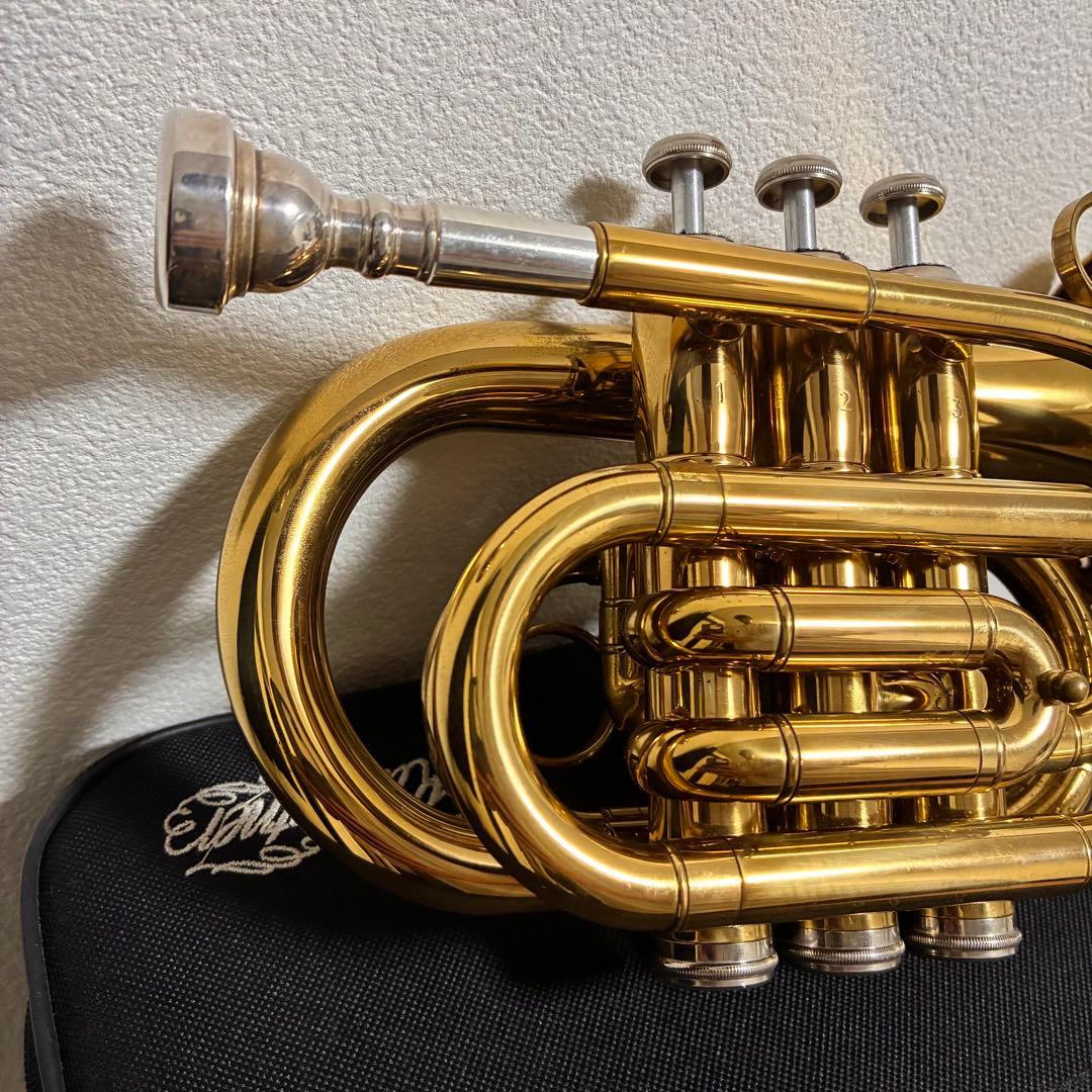 【美品】ポケットトランペット マウスピース・ケース付き