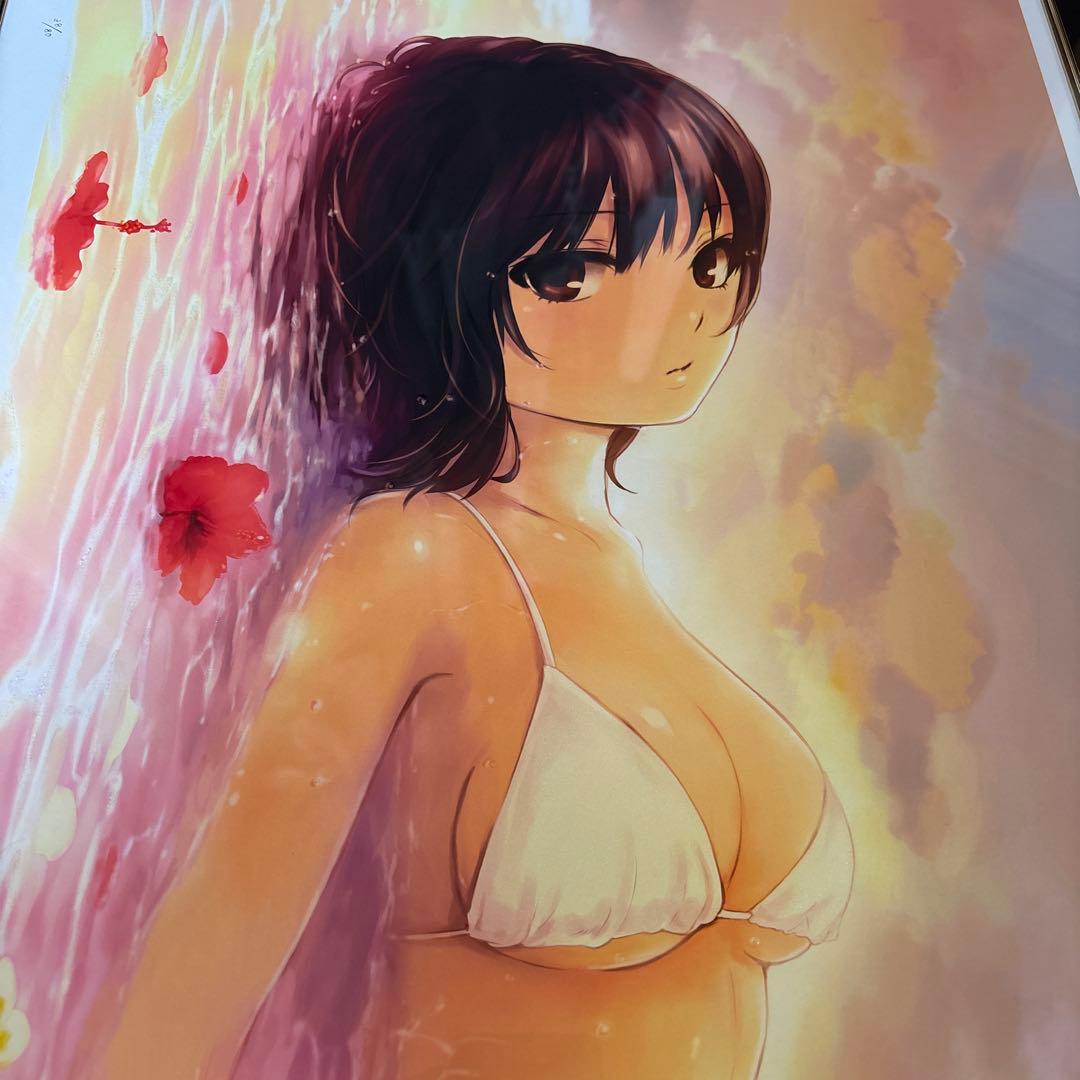 珈琲貴族　楽園　版画　アールビバン　限定生産　サイン