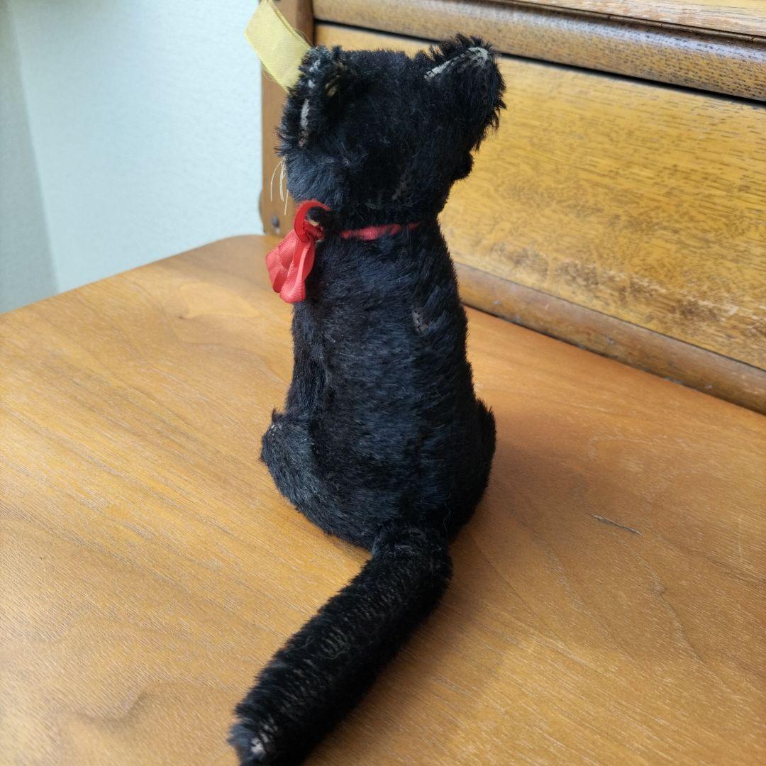 ビンテージ　シュタイフ　kitty キャット　黒猫