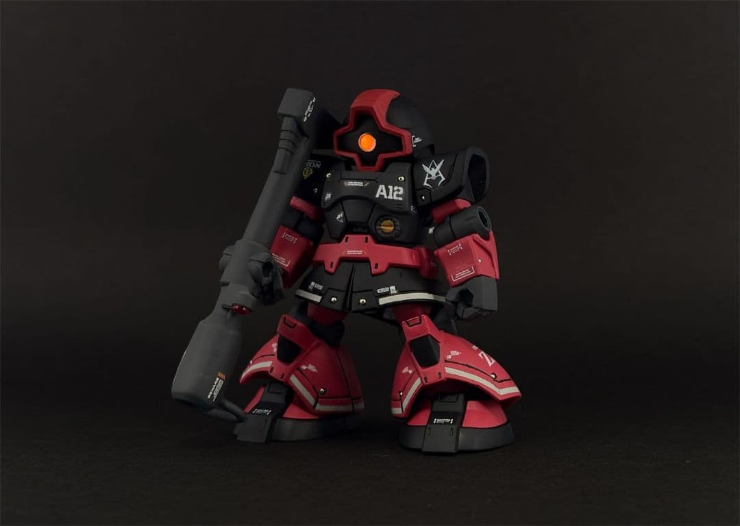 あ*げ様 モビルスーツアンサンブル ドム(シャア専用) 全塗装 完成品