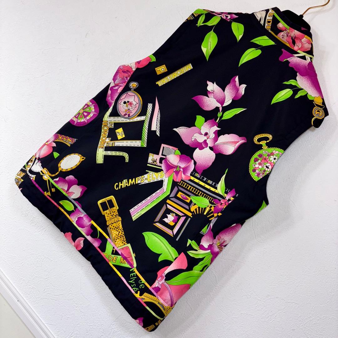 83美品　LEONARDレオナール リバーシブル　ベスト