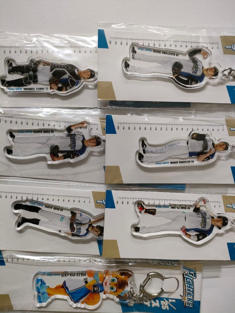 日本ハム　ファイターズ　アクリル　キーホルダー　1／25スケール　野球　セット