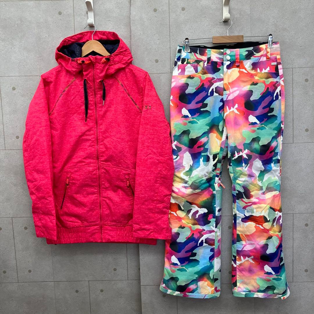 ROXY ロキシー スノボウェア 上下セットアップ レディース マルチカラー