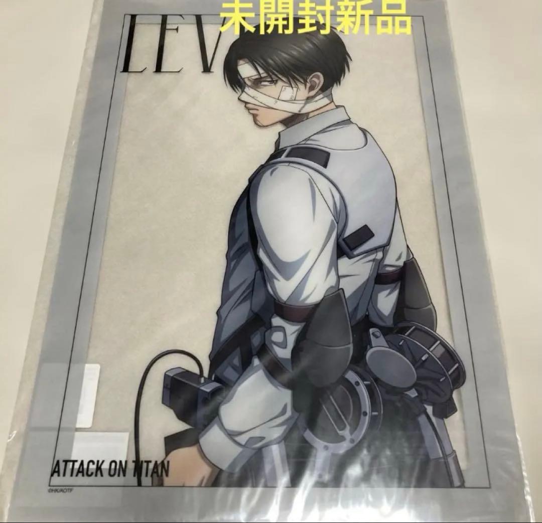 進撃の巨人 ハンジ リヴァイ ベースヤードトーキョー他 クリアポスター 5点