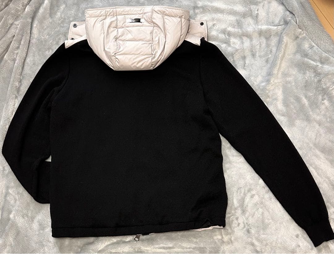 銀座SIX マークアンドロナ　ニット切替フーディーダウンジャケット　48（L）