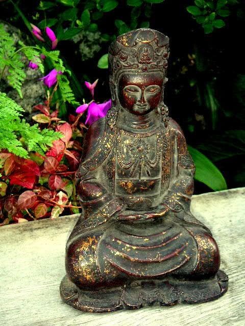 ♥鍍金　仏像　高212ｍｍ　観音像　観音様　骨董　古玩　中国　レトロ
