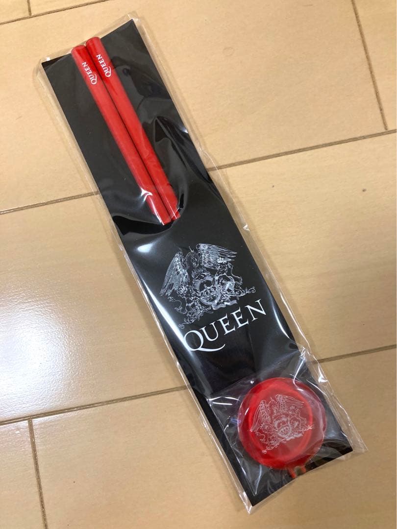 クイーン アダムランバート　ツアー限定　ロジャー　ドラムスティック　と箸セット