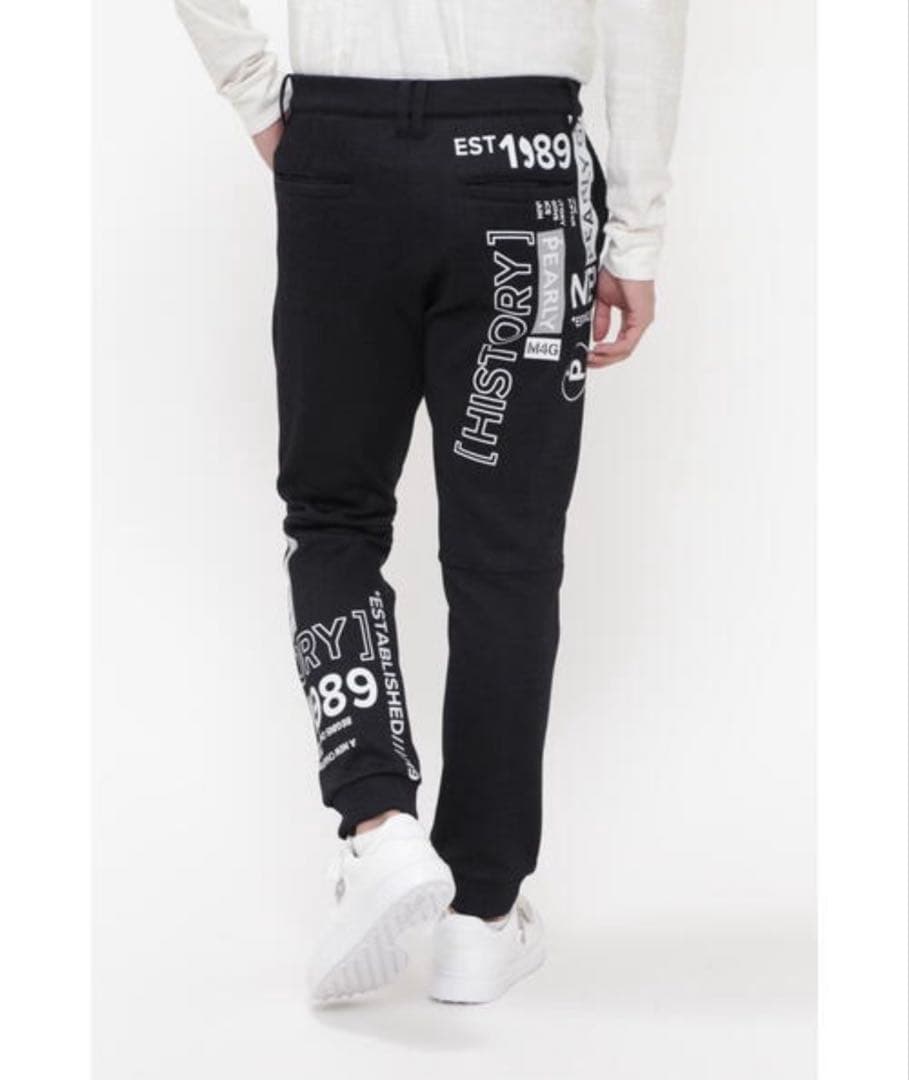 PEARLY GATESセーターフリース メランジ ジョガーパンツ