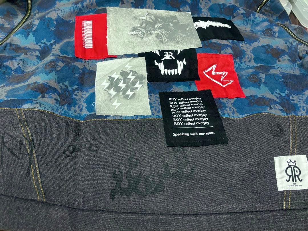 LiSA ROY reflect overjoy 迷彩ジップジャケット(ブルー)