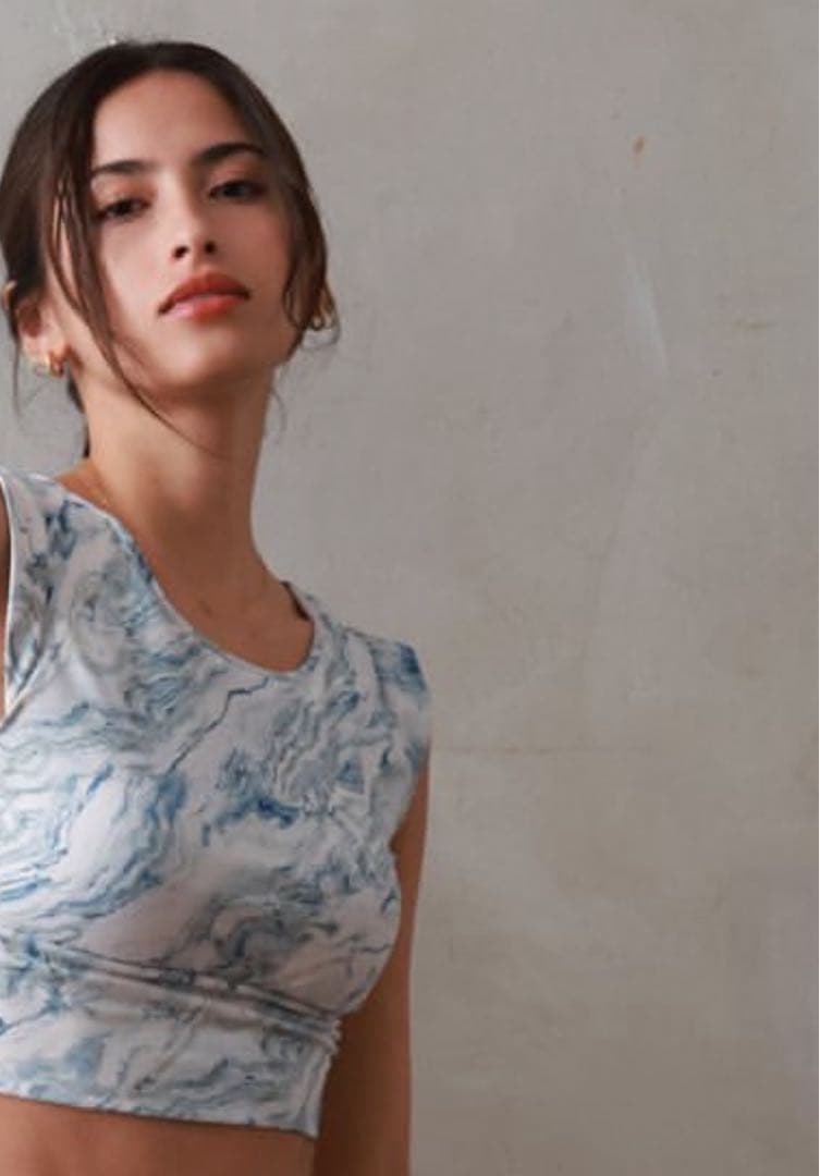 【未使用】試着のみ　ALBOVE マーブル柄プチスリーブブラ