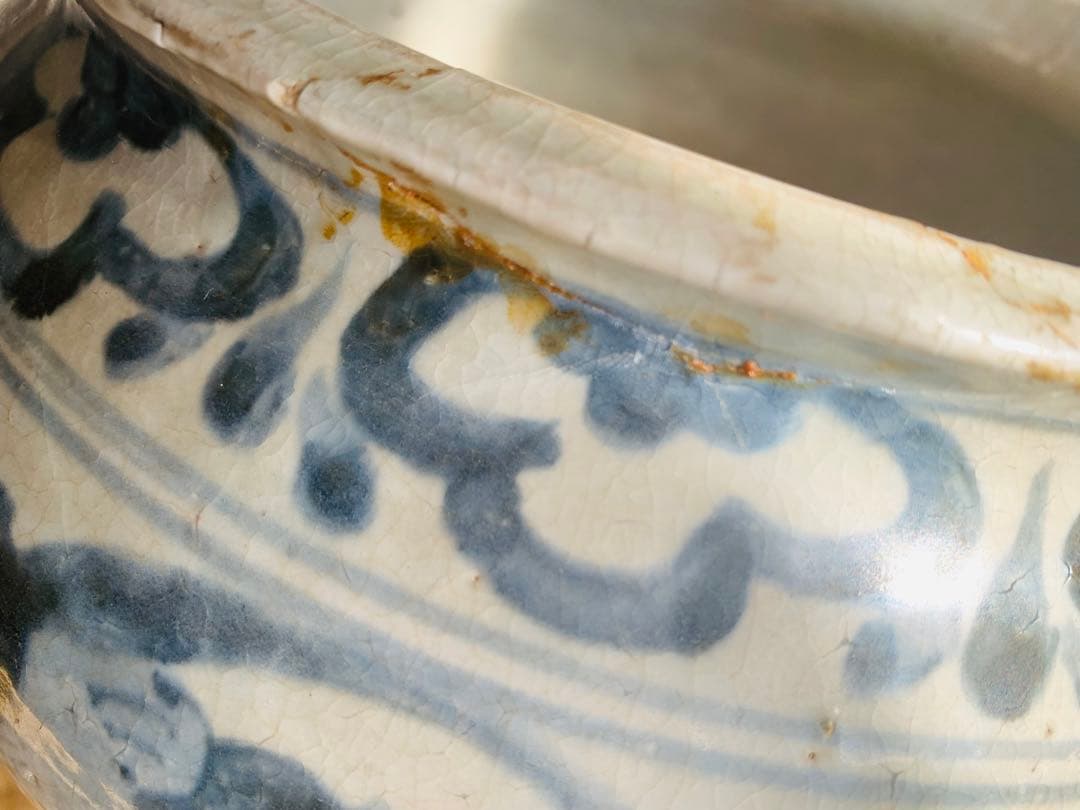 中国明時代早期染付大缶