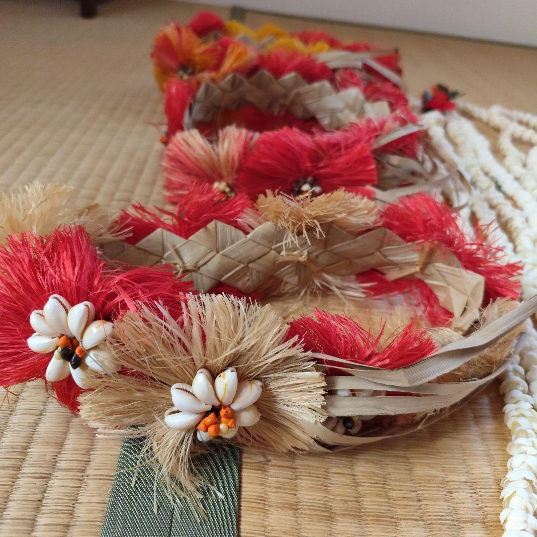 最終値下げ！フラダンス 　レイ　花冠　マウイポイボール　ヘアアクセ　まとめ売り