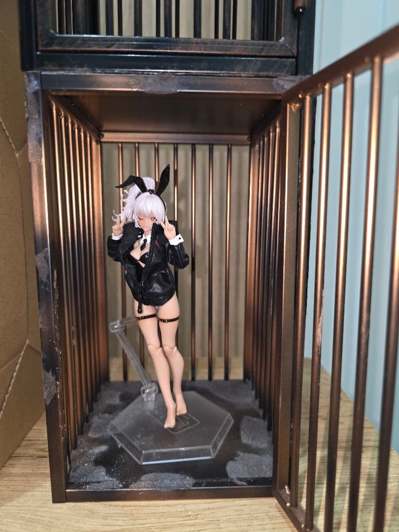 MMMトイズ　プリズンケージ　AB 1/12 ジオマ　真鍮　黒　セット 牢屋　檻