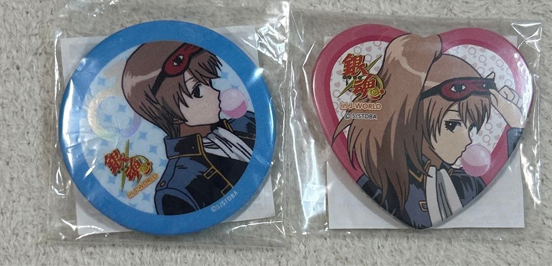 銀魂 性転換篇 JW J-WORLD 缶バッジ ハート 沖田総悟