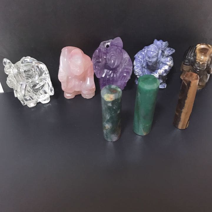 天然石   小物 置物  アンティーク　5セット　＆　3セット　＝　8セット