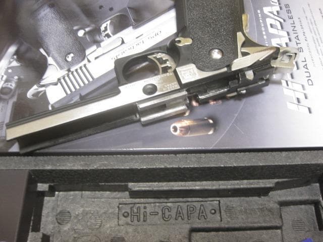 新品 東京マルイ ハイキャパ カスタム デュアルステンレス フレーム