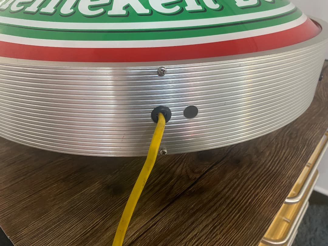 【美品/レア】ハイネケン看板 ビンテージ ★両面ドーム電飾サイン