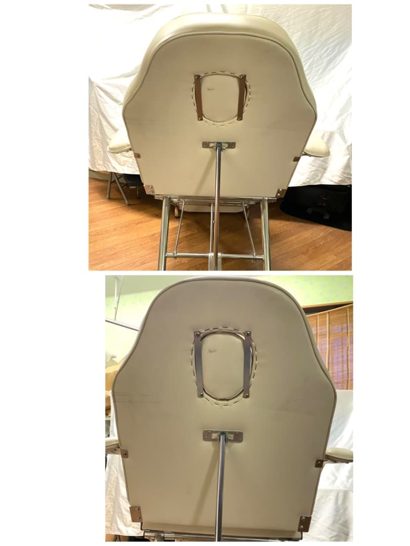 【送料込み】中古完動品 エステ/美顔、ボディケア　チェア　可変　姿勢　ホワイト