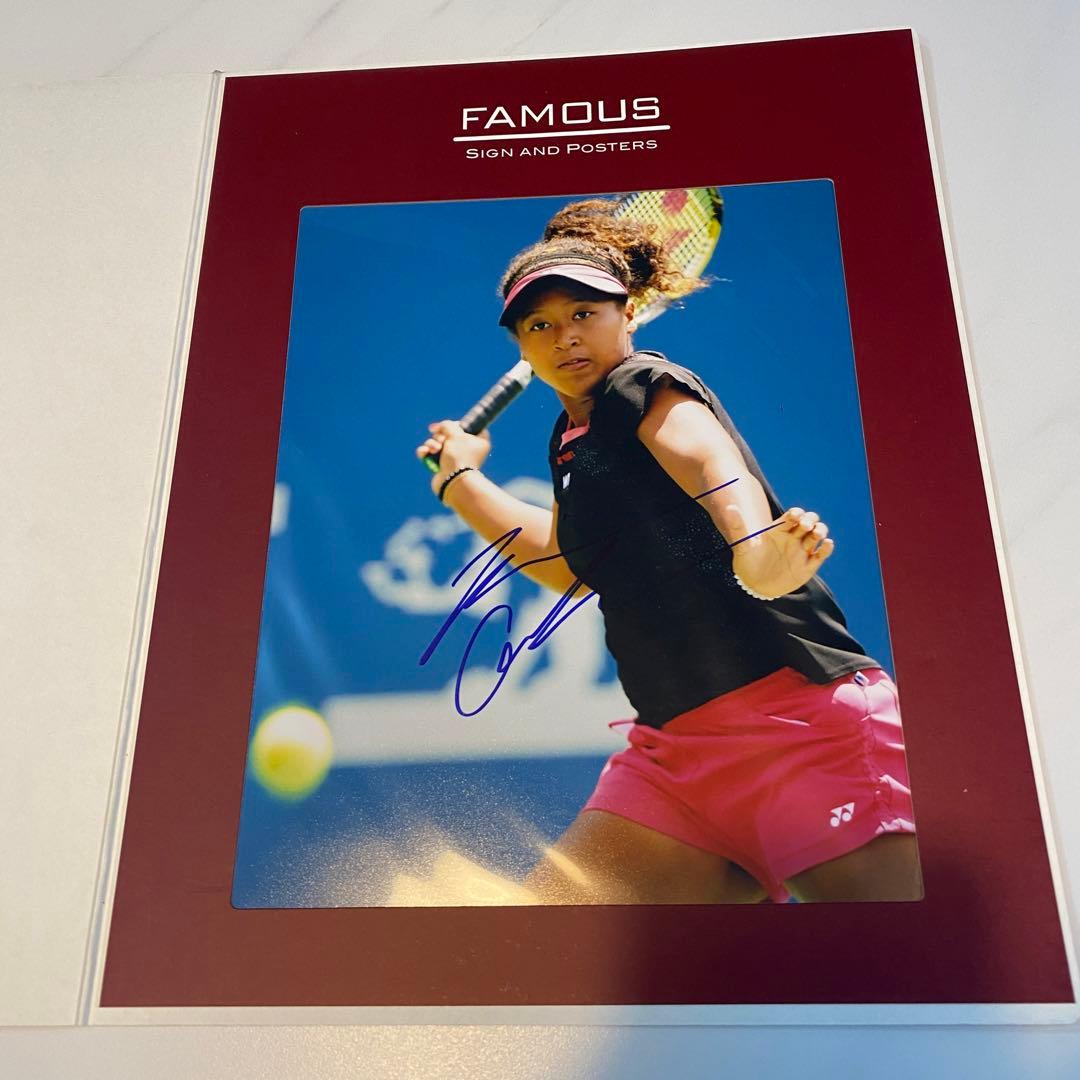 【大坂なおみ】直筆サイン入り写真 ブロマイド オートグラフ19cm×23.5cm