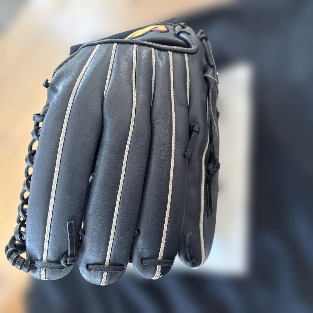 HATAKEYAMA TH-177WB 軟式用グローブ 黒 1985