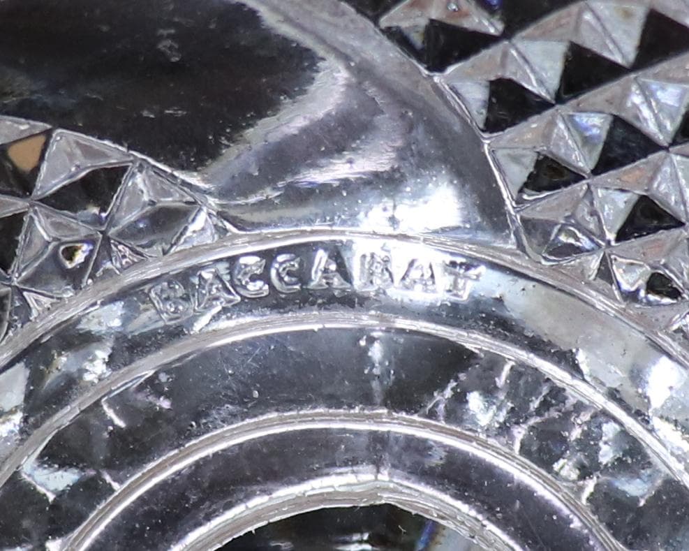 オールド・バカラ 稀少 蛇柄 大型 サーペンティン 蓋物 ボンボニエール