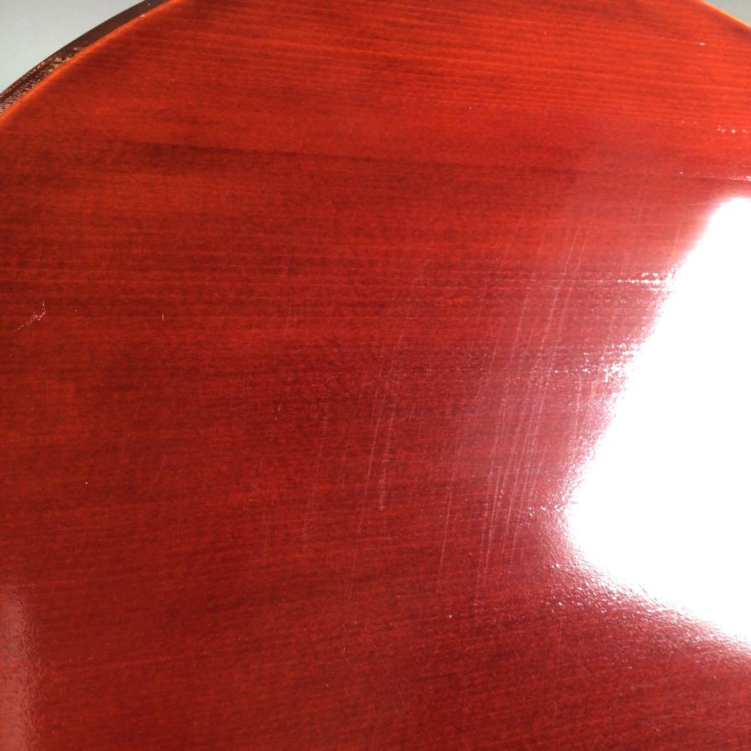 Ｒ３５６　千歳盆　『塗師　川瀬表完作』『花押』『銀杏蒔絵』　共箱　茶道具