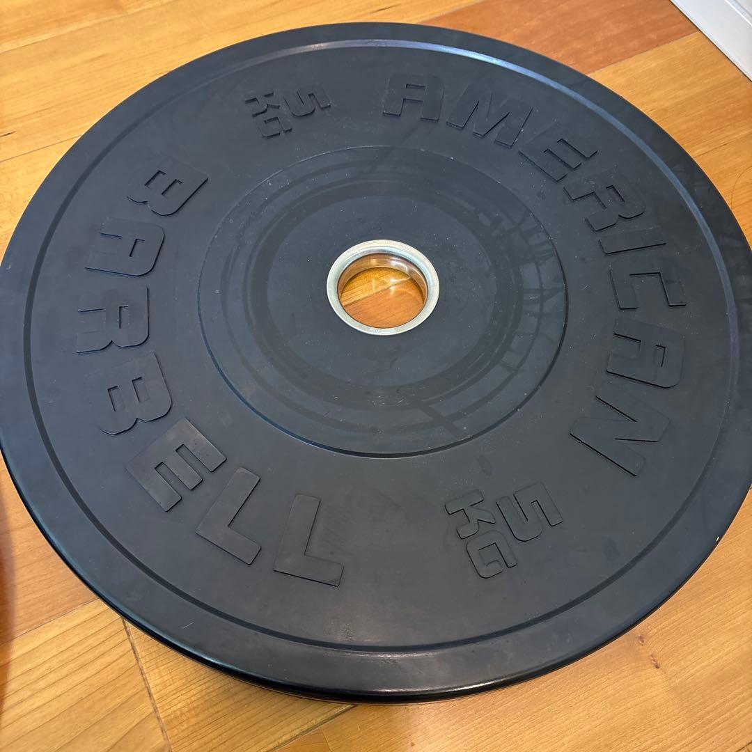 アメリカンバーベル 5kgバンパープレート2枚セット