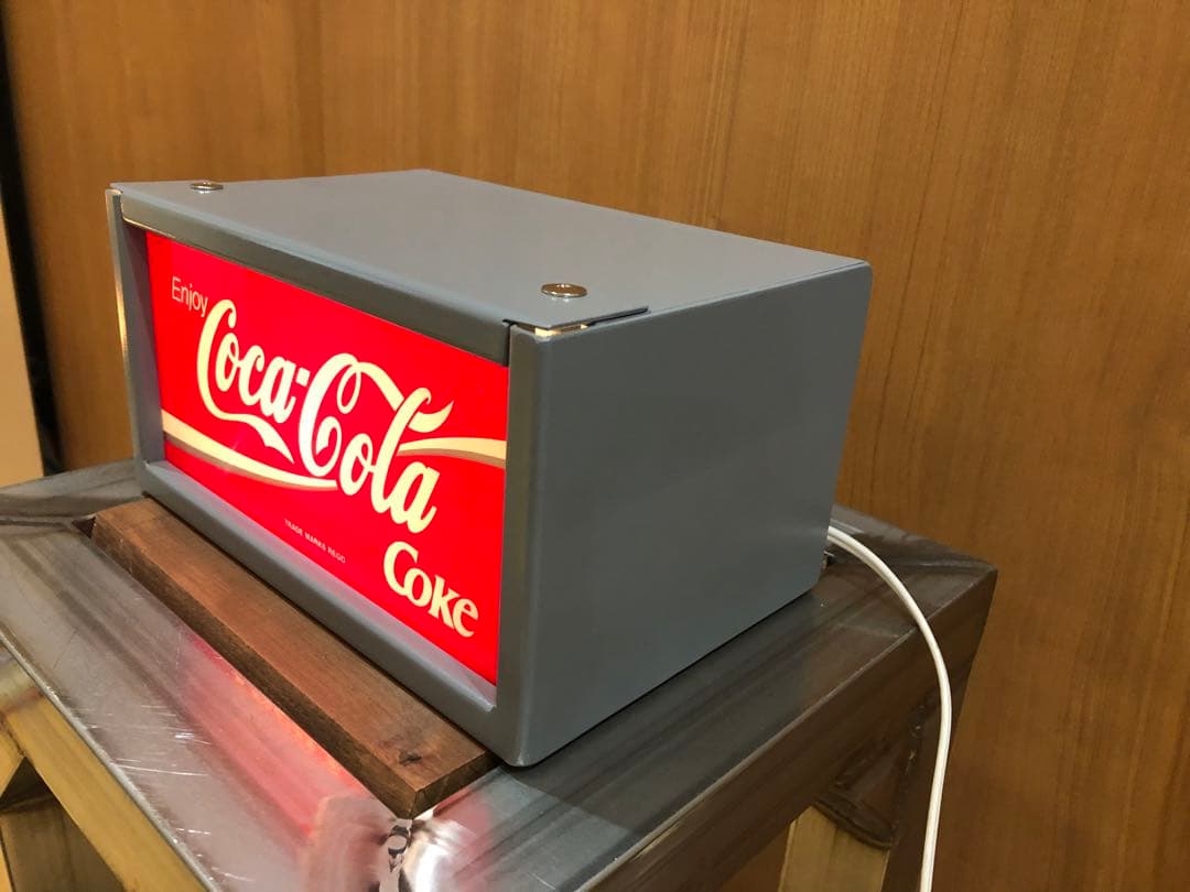 ☆PPYさま専用☆コカコーラアクリル看板☆照明ボックスセット☆ハンドメイド品☆