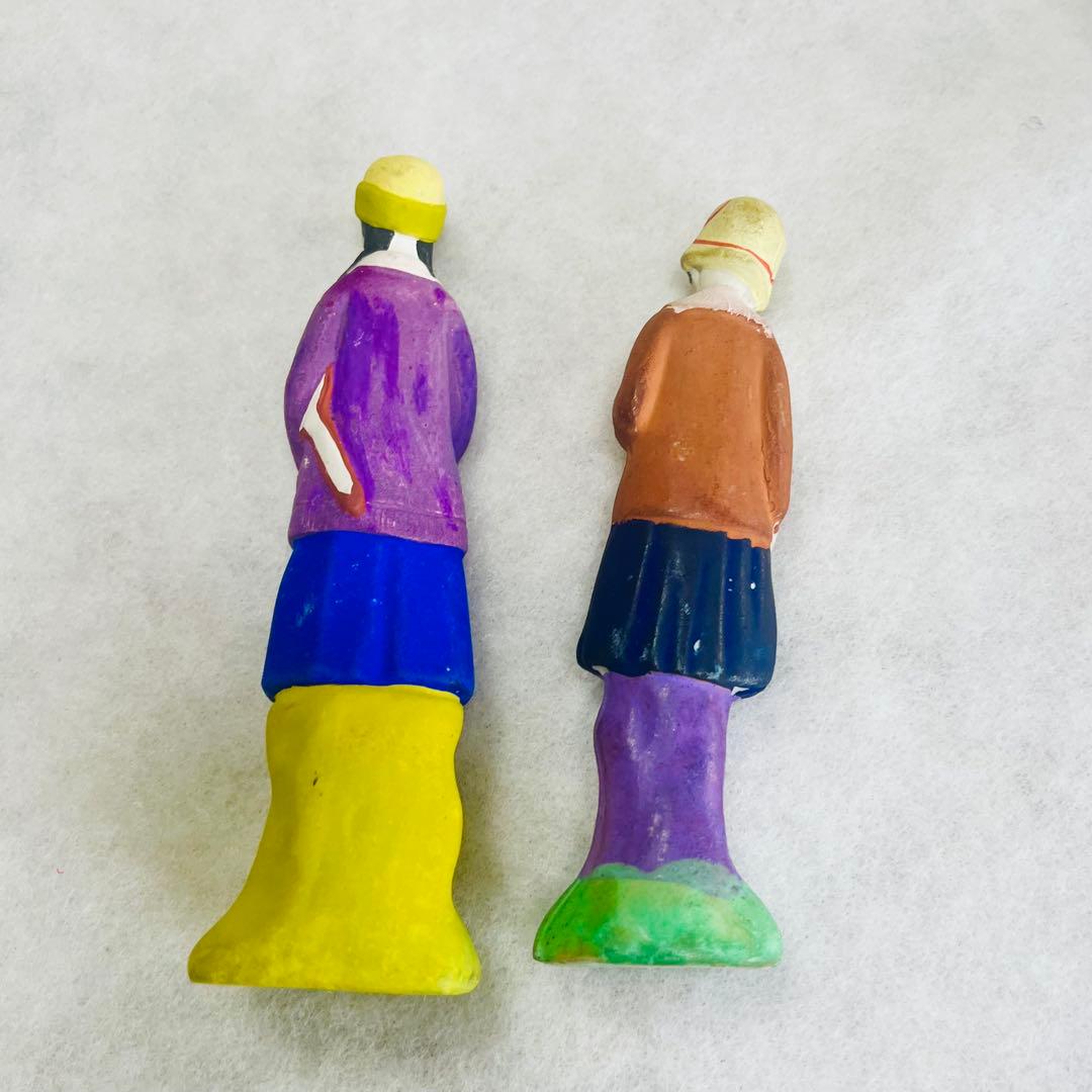 昭和初期 土人形 8体セット 郷土玩具 女性像 全長約15〜20cm 美品