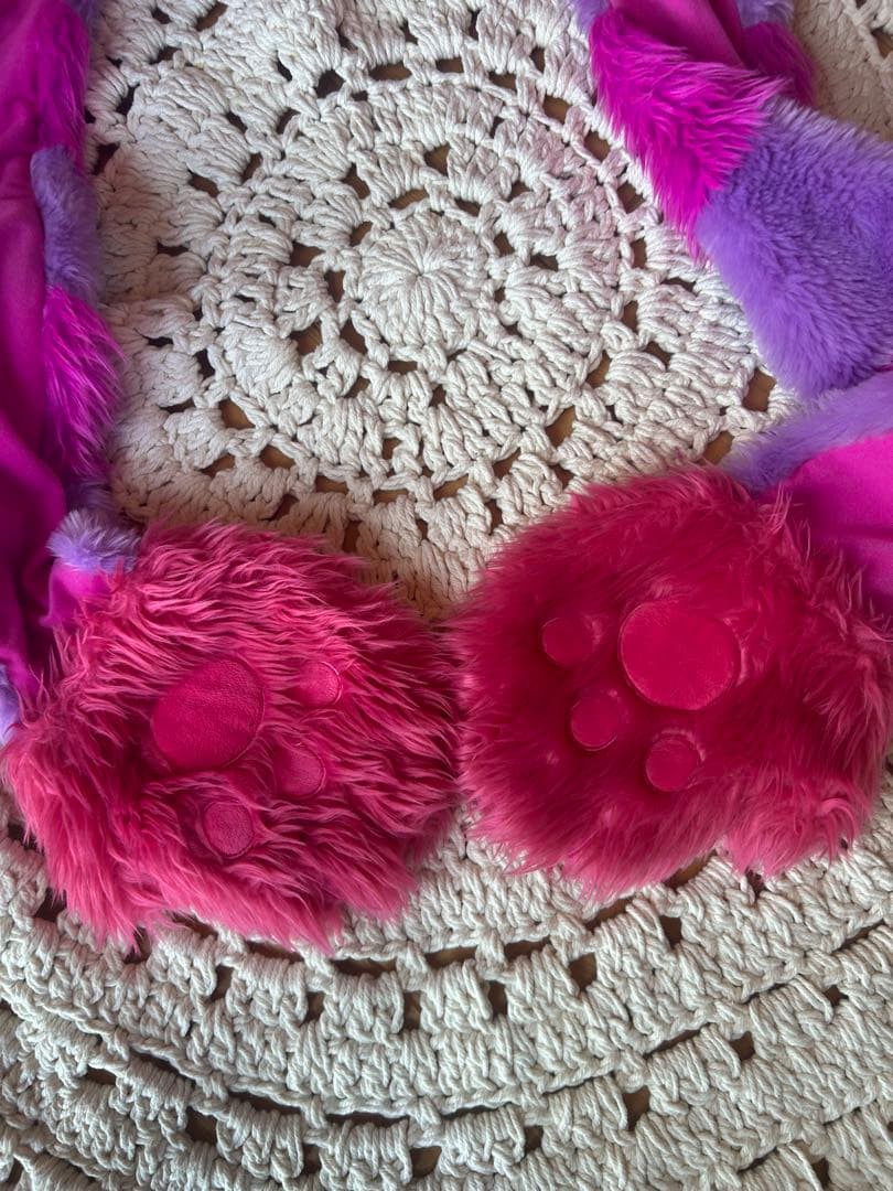 希少　生産終了品 チェシャ猫ファンキャップ マフラー 手袋