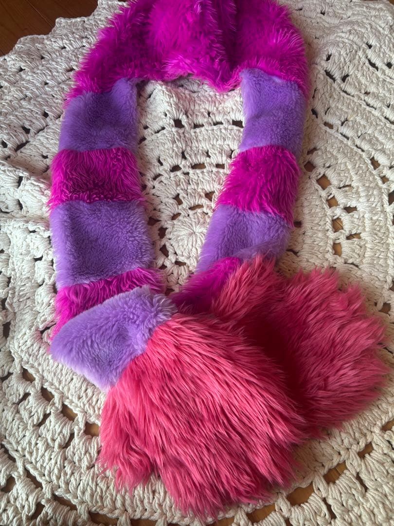 希少　生産終了品 チェシャ猫ファンキャップ マフラー 手袋