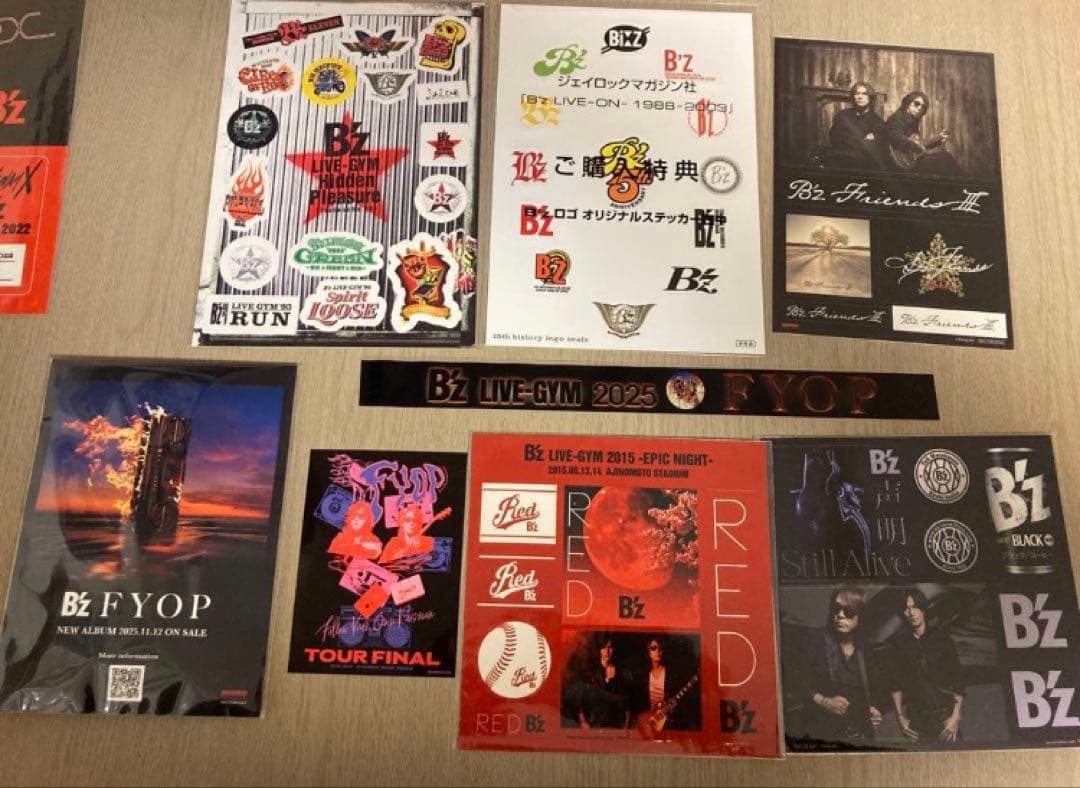 ①B'z FYOP FINAL 特典ステッカー非売品　メガジャケ稲葉浩志松本孝弘