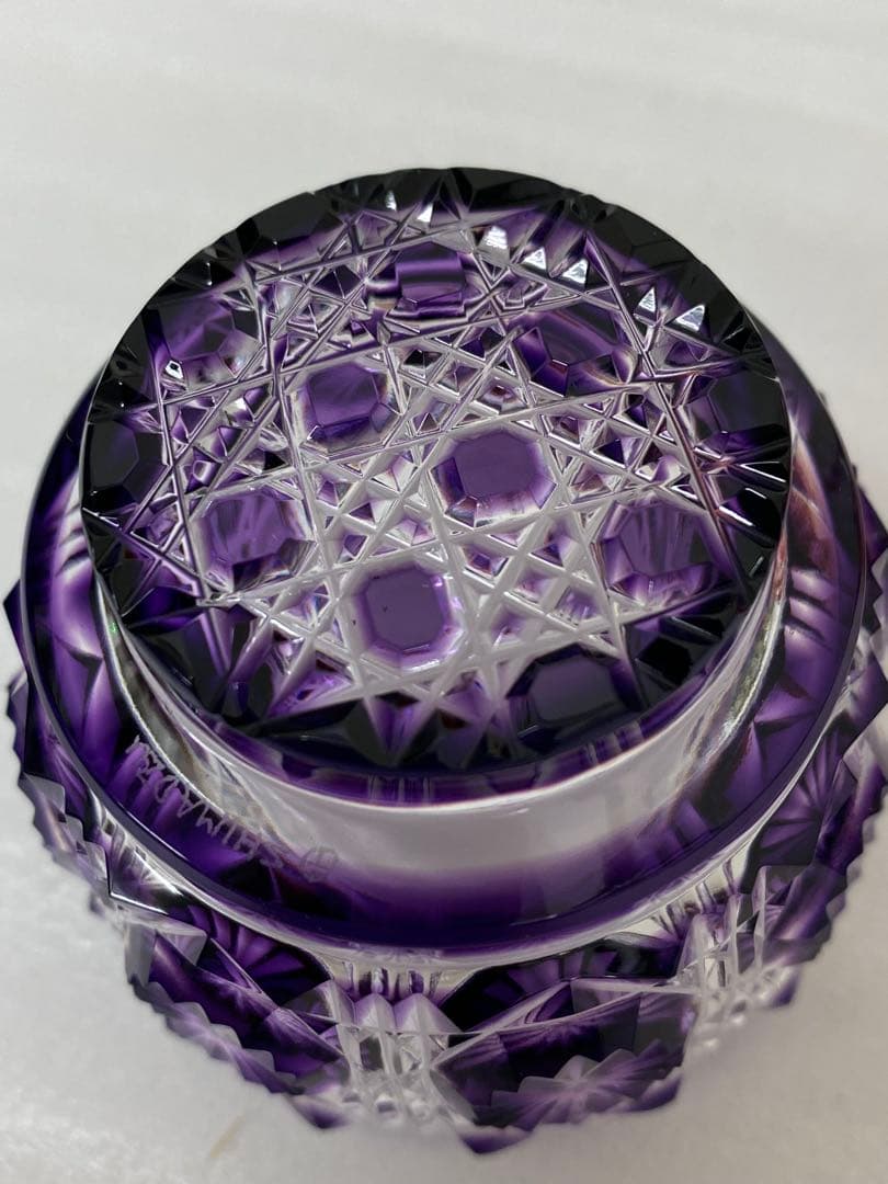 3-3248 復元　島津薩摩切子　色褪せガラス　切子猪口揃