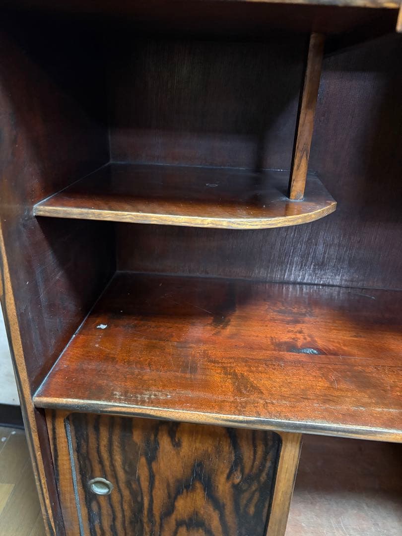 昭和レトロ 木製　アンティーク　箪笥 引き戸　古家具　和家具