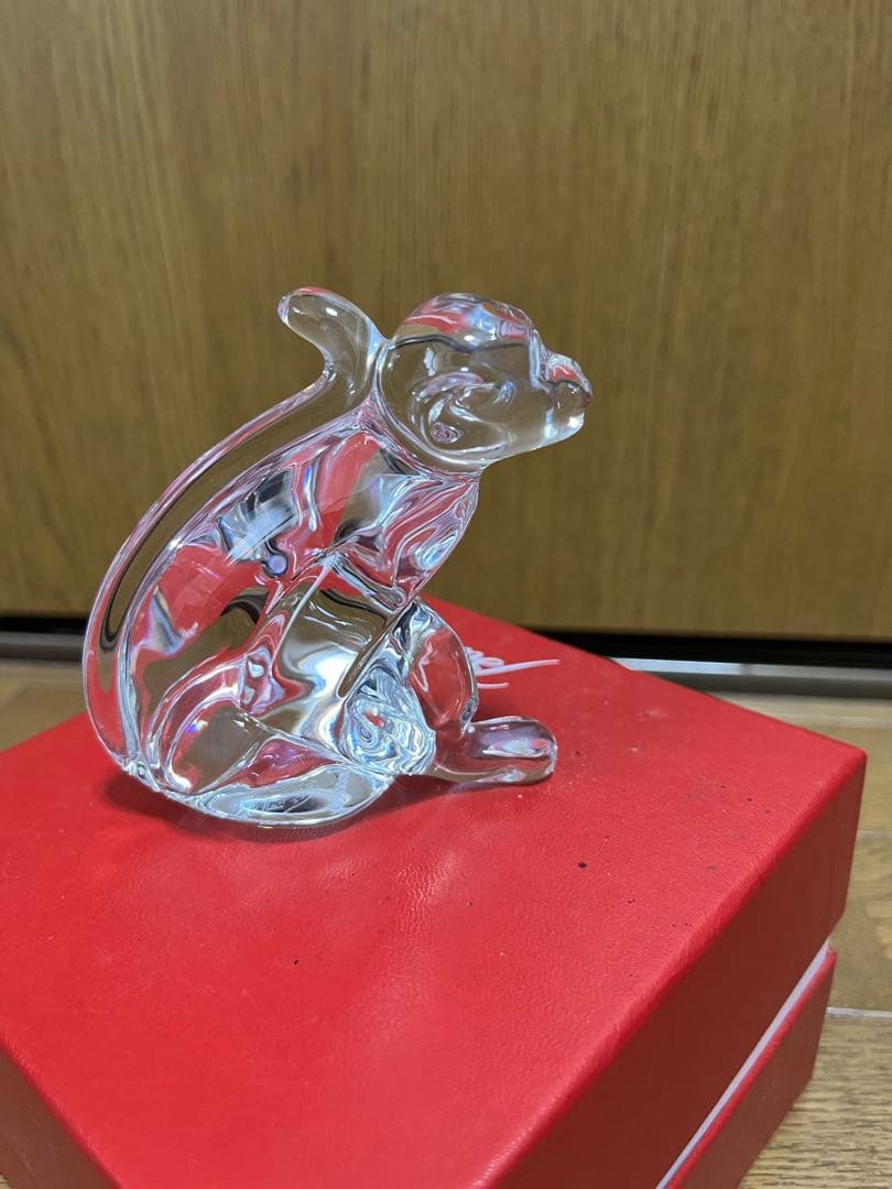 Baccarat クリスタルオサル置物