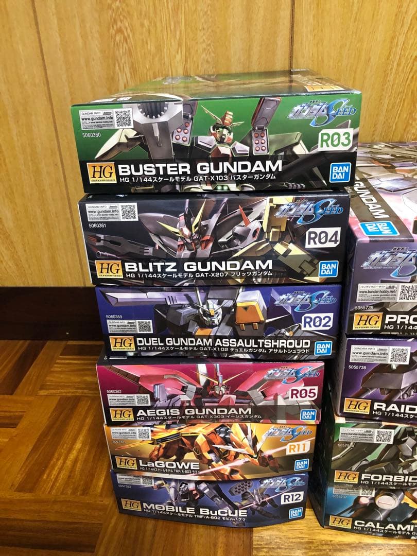 hg ガンプラ セット　SEED １０点セット