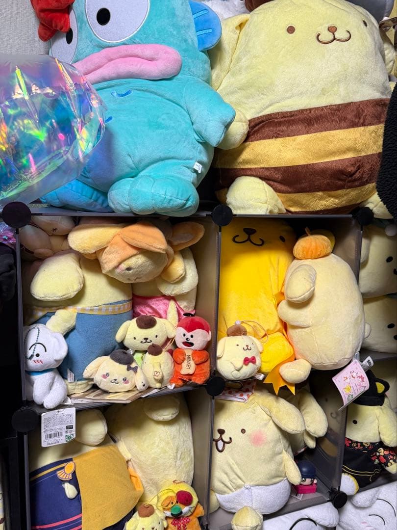 シロ　ポムポムプリン　サンリオ　クレオンしんちゃん　ぬいぐるみ　大量まとめ売り