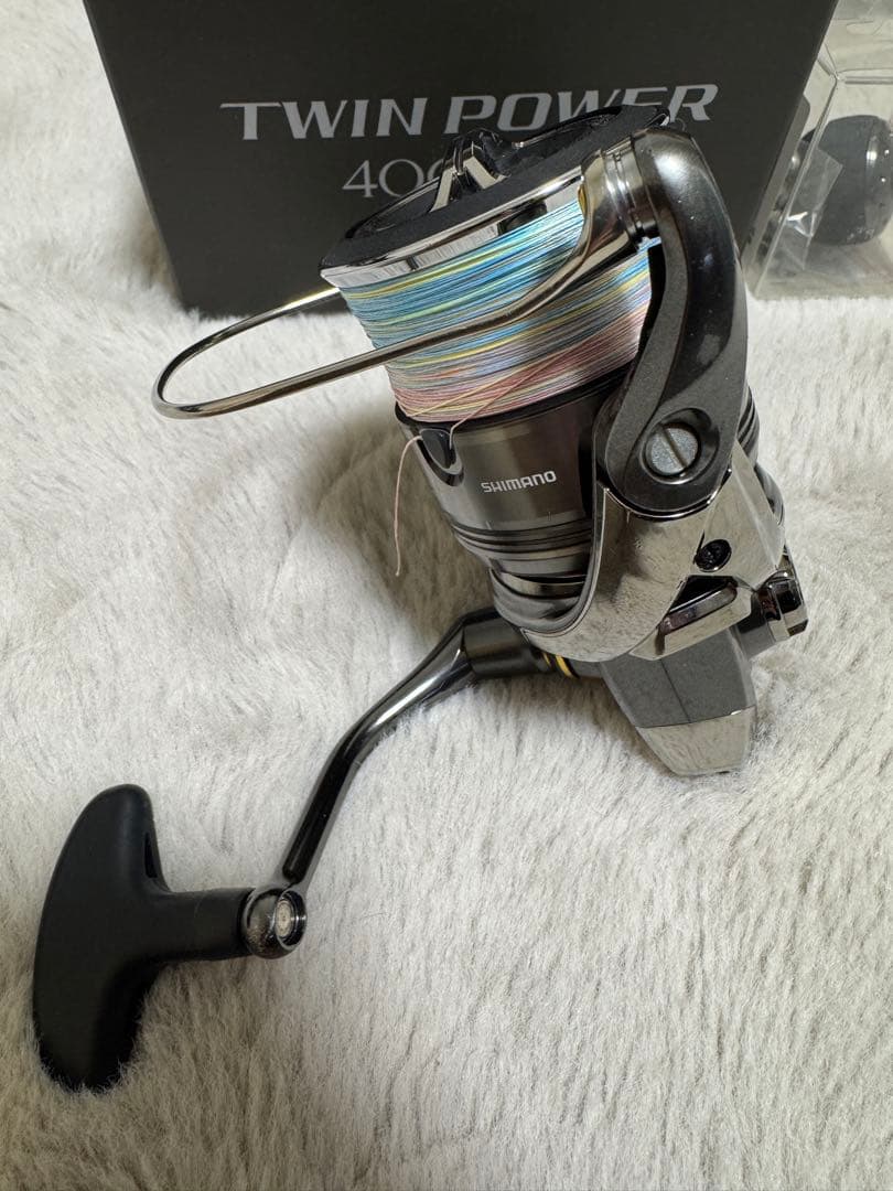 SHIMANO 24TWIN POWER 4000XG 丸型ハンドル付