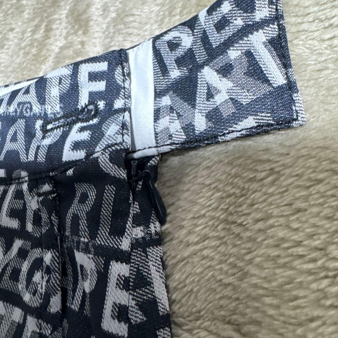 PEARLY GATES ロゴプリント プリーツスカート