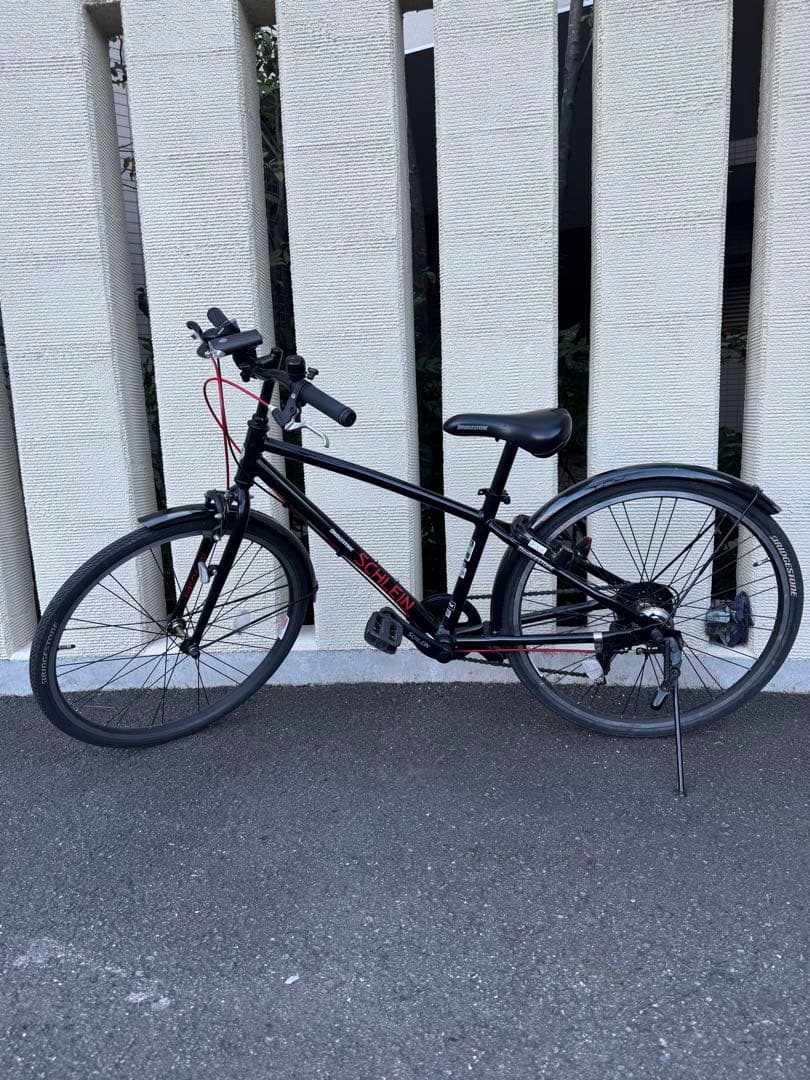 【引取限定（横浜）】ブリヂストン　子供用自転車　黒　シュライン　24インチ