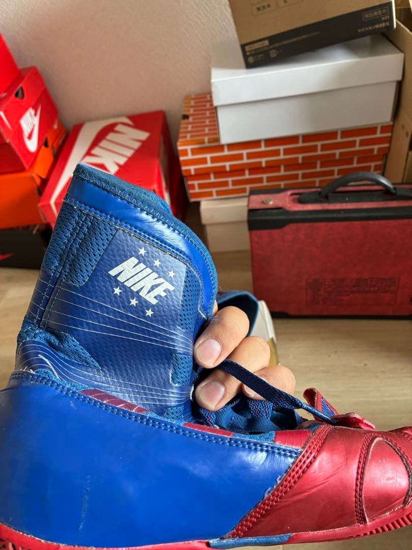 Nike ボクシングシューズ レッド/ブルー
