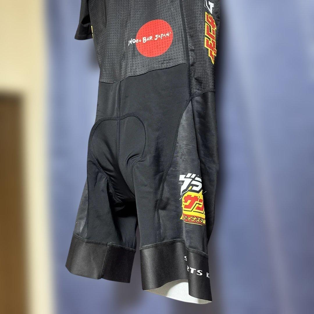 「ブラックサンダー」半袖エアロワンピースXL