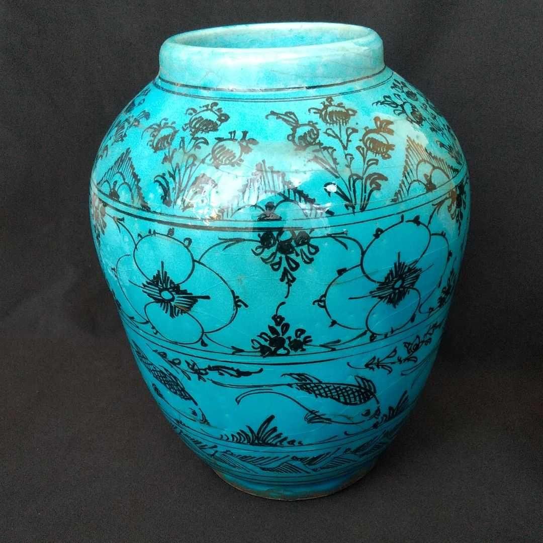 ペルシャ  花瓶  翡翠  綺麗  貴重  骨董  茶道具