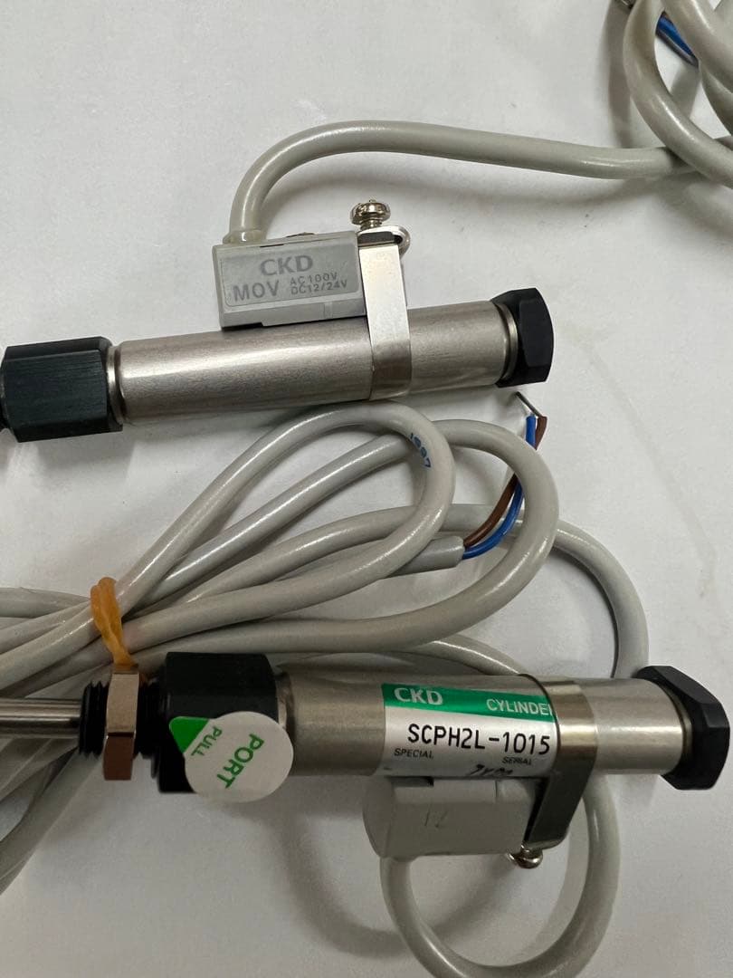CKDペンシリンダー複動形センサーシリンダー支持金具あり、