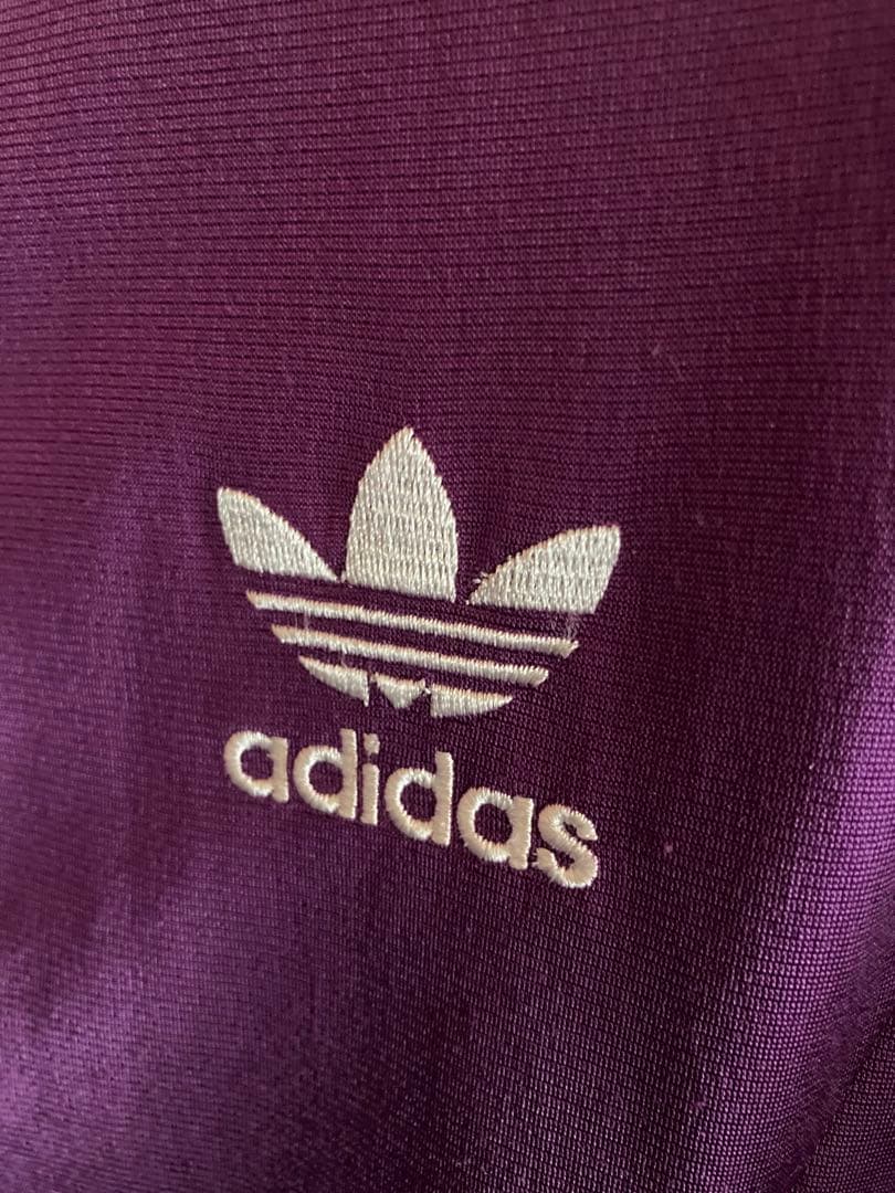 古着　adidas パープル ジャージ ジャケット