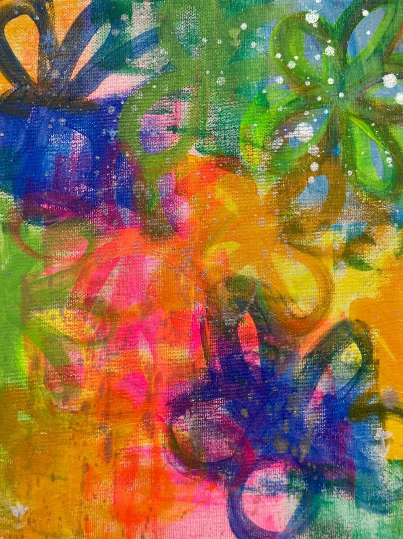 RENA F3サイズ　原画　絵 アート 抽象画 アートボード　キャンバス