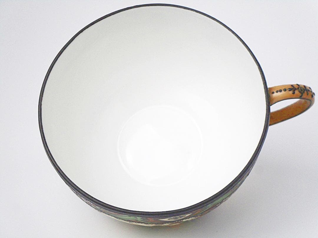 オールドノリタケ ウッドランド カップ ソーサー アンティーク