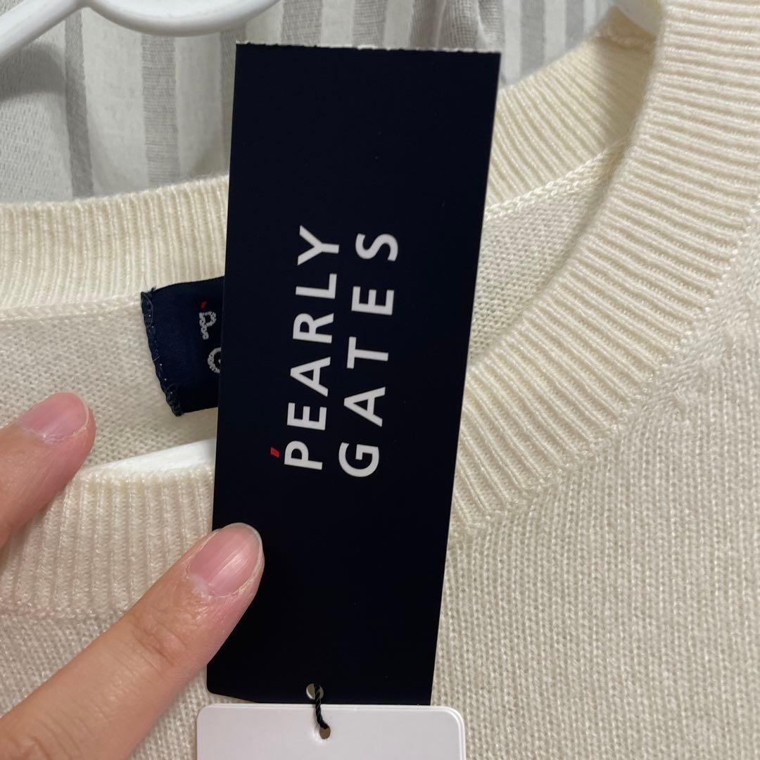 半額以下‼️ PEARLY GATES アイボリー セーター カシミヤ100%