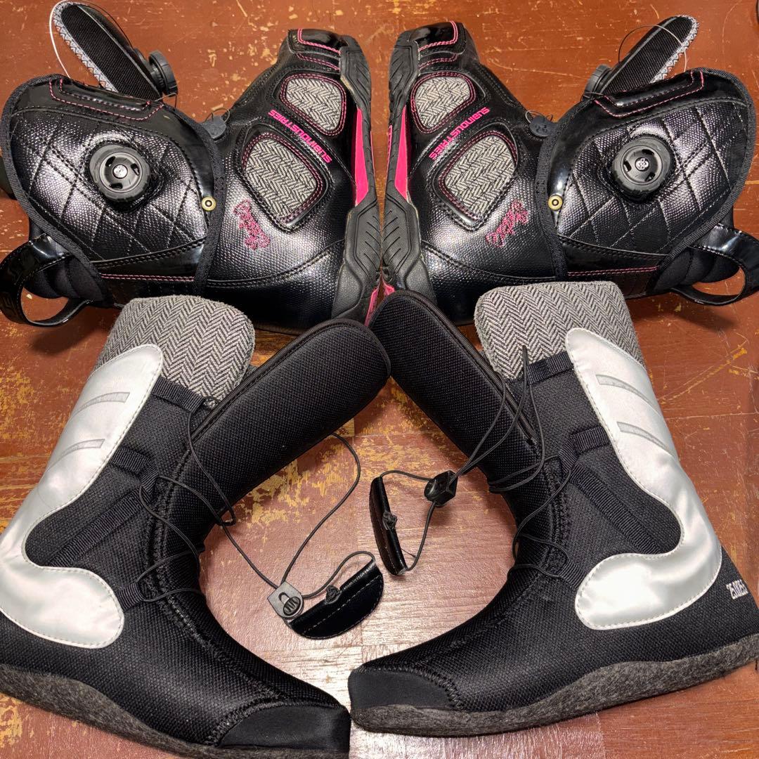 SUBスノーボードブーツ 女性用 ブラック/ピンク